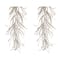 5ft. Christmas Silver Glitter Pine Garlands, 2ct.